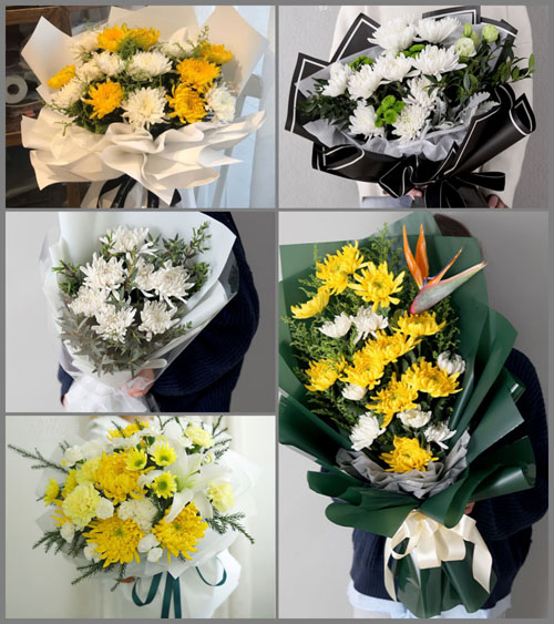 广东广州市番禺区市桥街道康乐社区白事花束代送